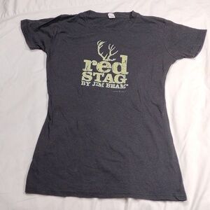 Red stag by Jim Beam women's medium sized t shirt